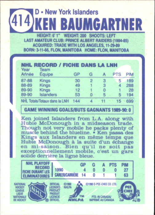 A6844- 1990-91 O-Pee-Chee Hockey Card #s 401-528 -You Pick- 15+ FREE US SHIP - Picture 27 of 237