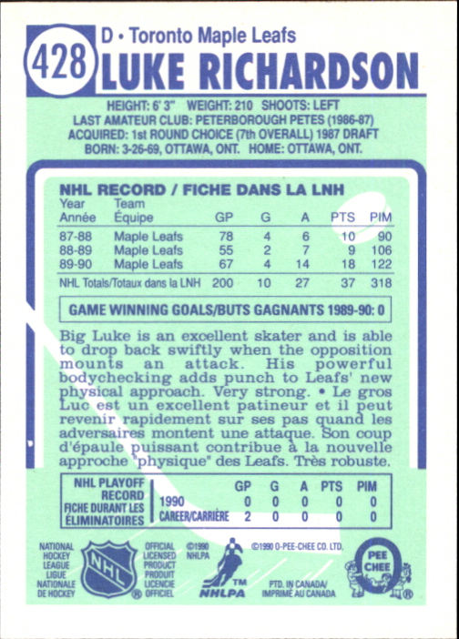 A6844- 1990-91 O-Pee-Chee Hockey Card #s 401-528 -You Pick- 15+ FREE US SHIP - Picture 55 of 237