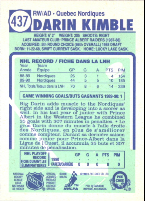 A6844- 1990-91 O-Pee-Chee Hockey Card #s 401-528 -You Pick- 15+ FREE US SHIP - Picture 73 of 237
