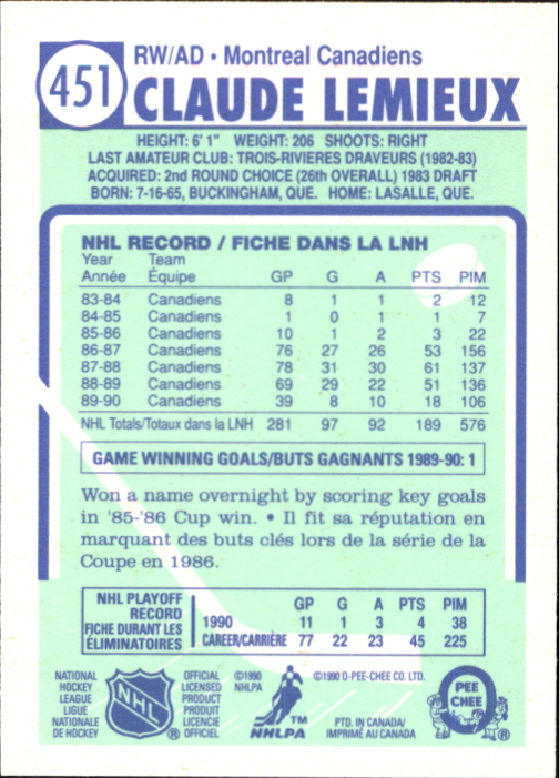 A6844- 1990-91 O-Pee-Chee Hockey Card #s 401-528 -You Pick- 15+ FREE US SHIP - Picture 97 of 237