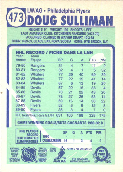 A6844- 1990-91 O-Pee-Chee Hockey Card #s 401-528 -You Pick- 15+ FREE US SHIP - Picture 135 of 237