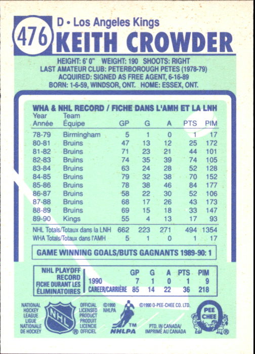 A6844- 1990-91 O-Pee-Chee Hockey Card #s 401-528 -You Pick- 15+ FREE US SHIP - Picture 139 of 237