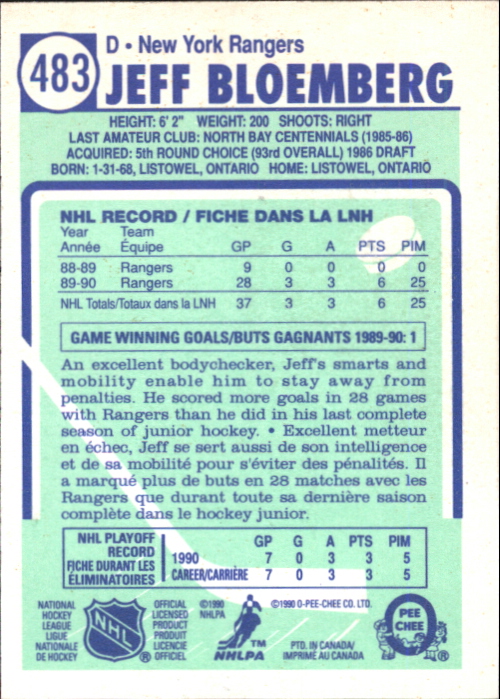 A6844- 1990-91 O-Pee-Chee Hockey Card #s 401-528 -You Pick- 15+ FREE US SHIP - Picture 147 of 237