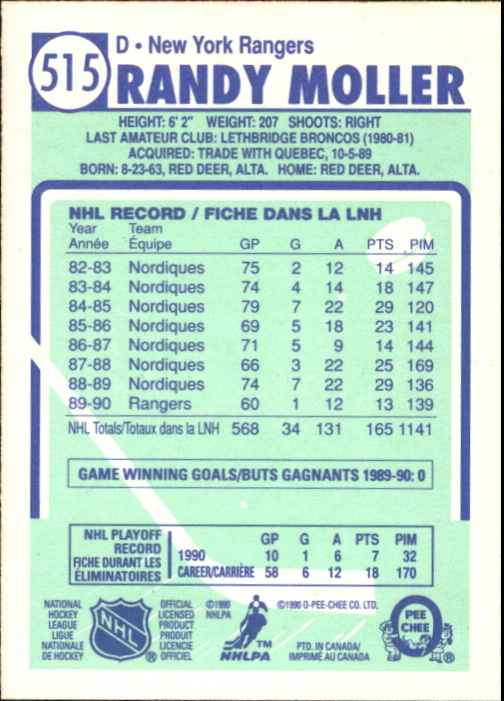 A6844- 1990-91 O-Pee-Chee Hockey Card #s 401-528 -You Pick- 15+ FREE US SHIP - Picture 211 of 237