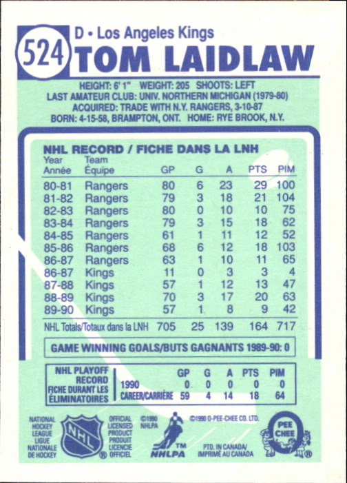 A6844- 1990-91 O-Pee-Chee Hockey Card #s 401-528 -You Pick- 15+ FREE US SHIP - Picture 229 of 237