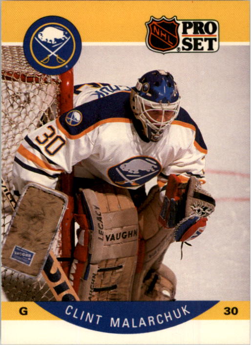 1990-91 Pro Set #25 Clint Malarchuk UER/(Back in action 11 days/after hurt, not 2)