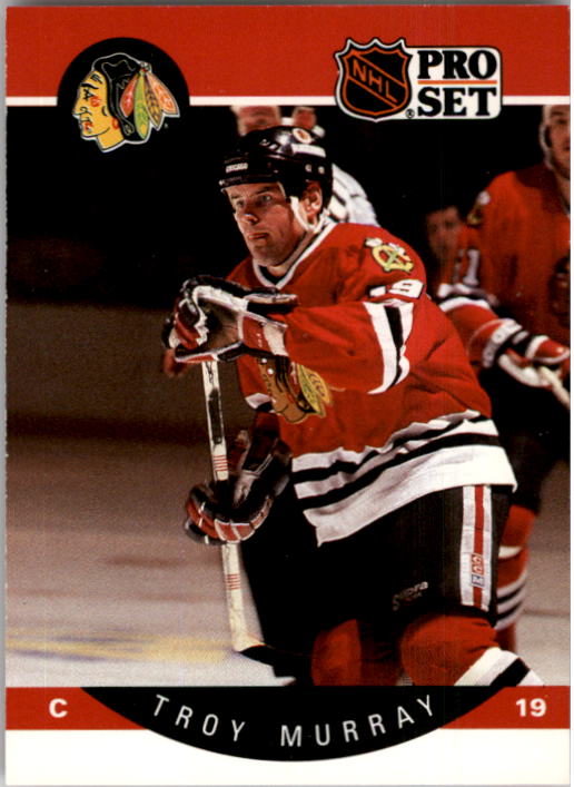 1990-91 Pro Set #57A Troy Murray/(Position and sweater/number are white)