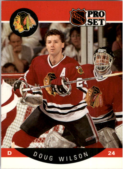 1990-91 Pro Set #63A Doug Wilson/(Position and sweater/number are white)