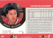 1990-91 Pro Set #63B Doug Wilson/(Position and sweater/number are black) back image