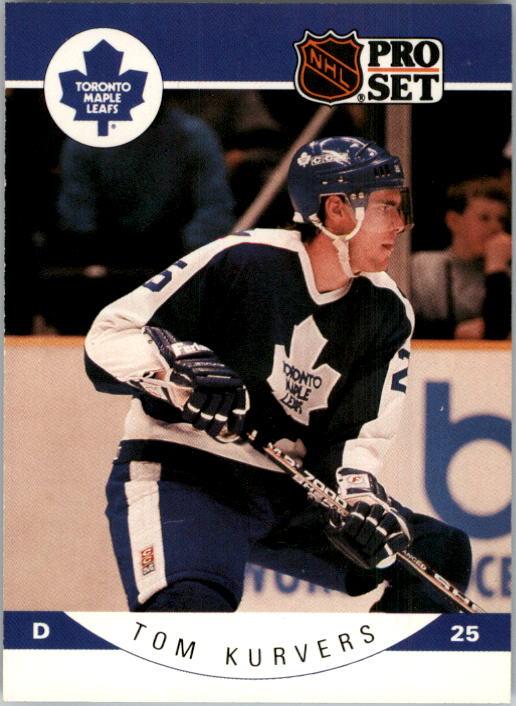 1990-91 Pro Set #282 Tom Kurvers UER/(Played for Toronto/in 71, not 70)