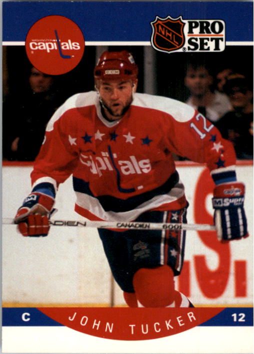 1990-91 Pro Set #322 John Tucker UER/(1989-90 Buffalo Sabres/team affiliation and/stats missing 8 games;/Ottawa misspelled Ottowa)