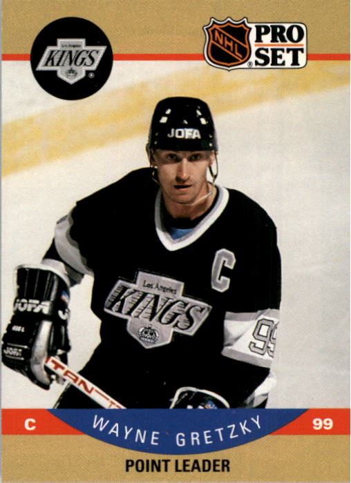 1990-91 Pro Set #394 Wayne Gretzky LL UER/(Lemieux and Dionne,/should read Lemieux only)