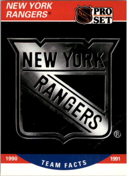 1990-91 Pro Set #578 New York Rangers Logo