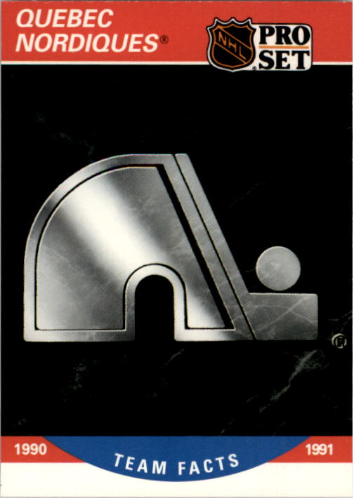 1990-91 Pro Set #581 Quebec Nordiques Logo