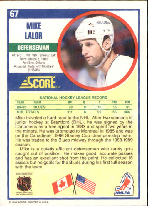 1990/1991 Score "American" Hockey Base Set Cards #1 to #220 Rookies and Veterans - Picture 134 of 440