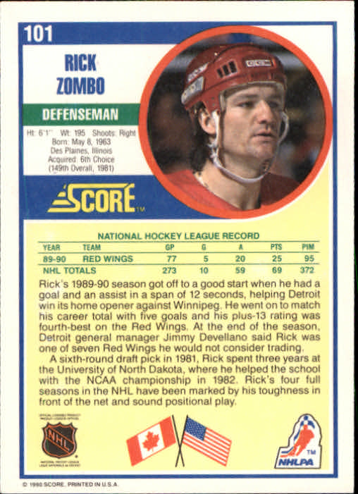 1990/1991 Score "American" Hockey Base Set Cards #1 to #220 Rookies and Veterans - Picture 202 of 440