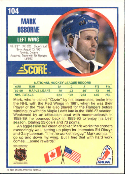 1990/1991 Score "American" Hockey Base Set Cards #1 to #220 Rookies and Veterans - Picture 208 of 440