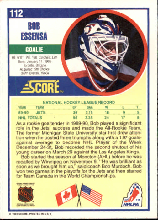 1990/1991 Score "American" Hockey Base Set Cards #1 to #220 Rookies and Veterans - Picture 224 of 440
