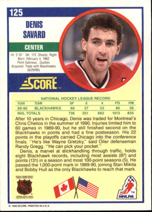 1990/1991 Score "American" Hockey Base Set Cards #1 to #220 Rookies and Veterans - Picture 250 of 440