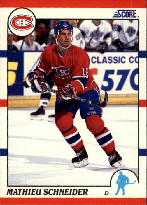 1990-91 Score #127 Mathieu Schneider RC