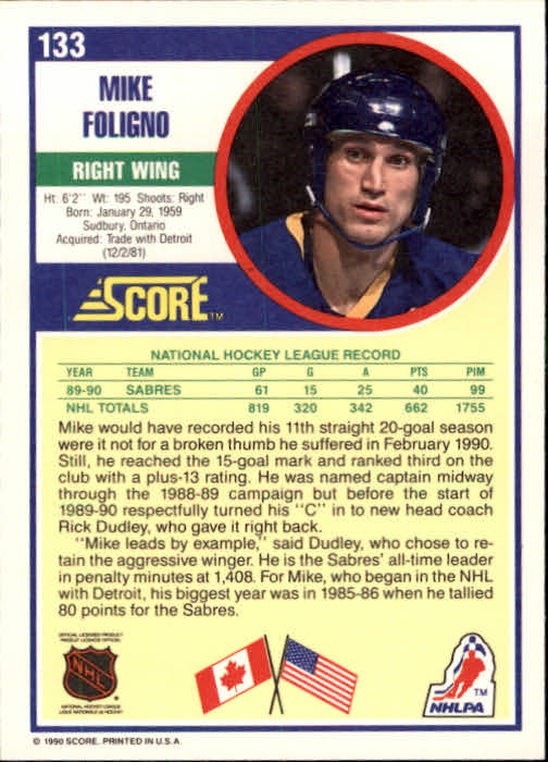 1990/1991 Score "American" Hockey Base Set Cards #1 to #220 Rookies and Veterans - Picture 266 of 440