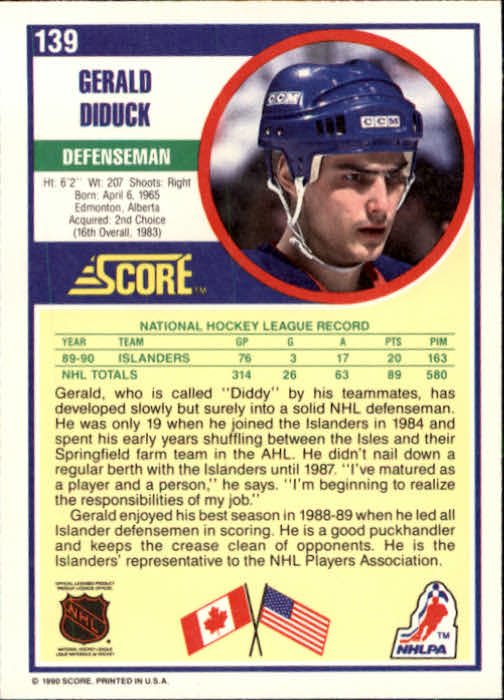 1990/1991 Score "American" Hockey Base Set Cards #1 to #220 Rookies and Veterans - Picture 278 of 440