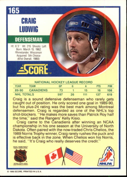 1990/1991 Score "American" Hockey Base Set Cards #1 to #220 Rookies and Veterans - Picture 330 of 440