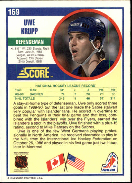 1990/1991 Score "American" Hockey Base Set Cards #1 to #220 Rookies and Veterans - Picture 338 of 440
