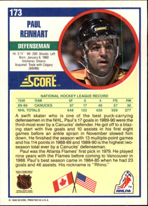1990/1991 Score "American" Hockey Base Set Cards #1 to #220 Rookies and Veterans - Picture 346 of 440