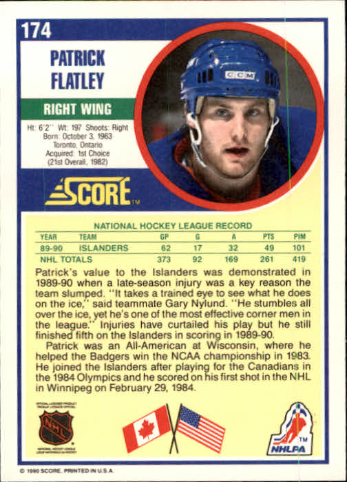 1990/1991 Score "American" Hockey Base Set Cards #1 to #220 Rookies and Veterans - Picture 348 of 440