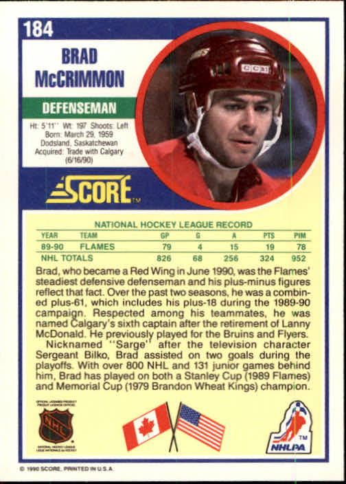 1990/1991 Score "American" Hockey Base Set Cards #1 to #220 Rookies and Veterans - Picture 368 of 440