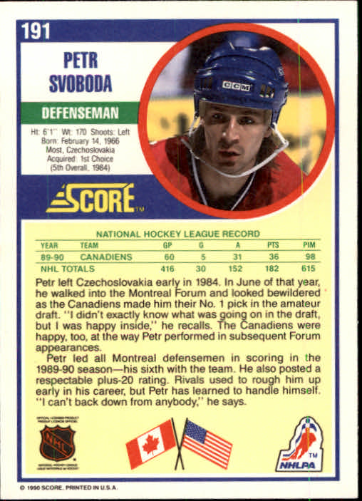1990/1991 Score "American" Hockey Base Set Cards #1 to #220 Rookies and Veterans - Picture 382 of 440
