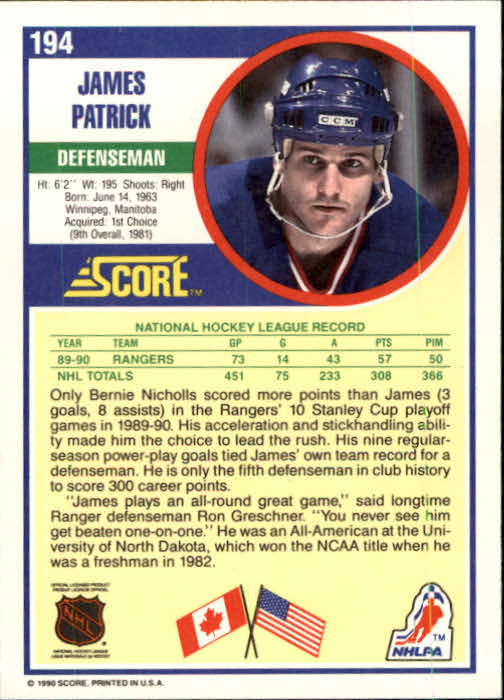 1990/1991 Score "American" Hockey Base Set Cards #1 to #220 Rookies and Veterans - Picture 388 of 440