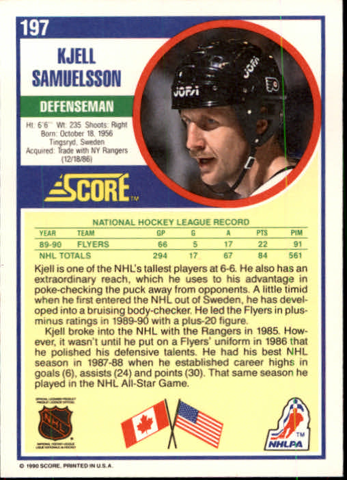 1990/1991 Score "American" Hockey Base Set Cards #1 to #220 Rookies and Veterans - Picture 394 of 440