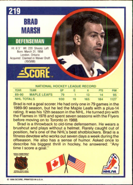 1990/1991 Score "American" Hockey Base Set Cards #1 to #220 Rookies and Veterans - Picture 438 of 440