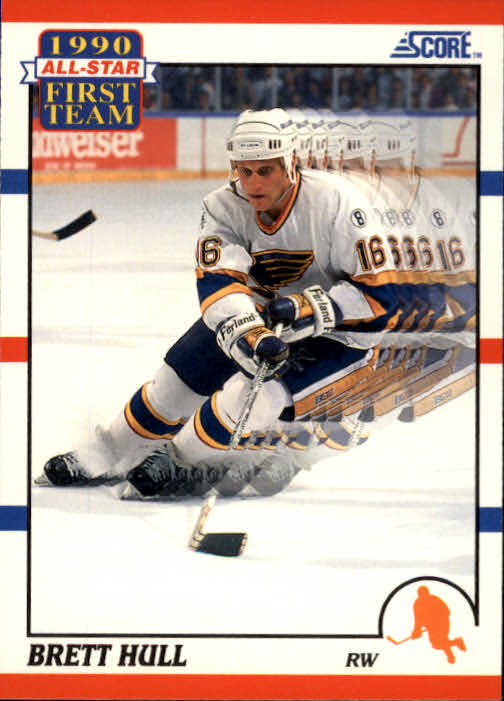 1990-91 Score #317 Brett Hull AS1