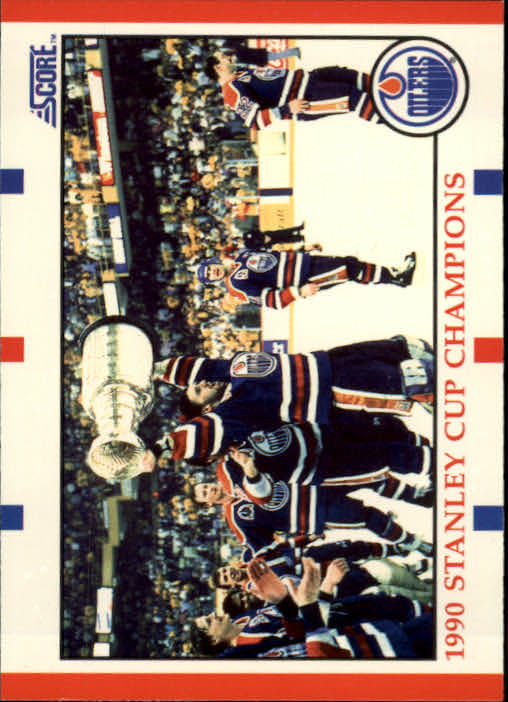 1990-91 Score #331 Edmonton Oilers Champs