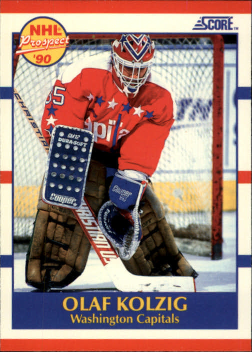 1990-91 Score #392 Olaf Kolzig RC UER#(photo actually Don Beaupre)