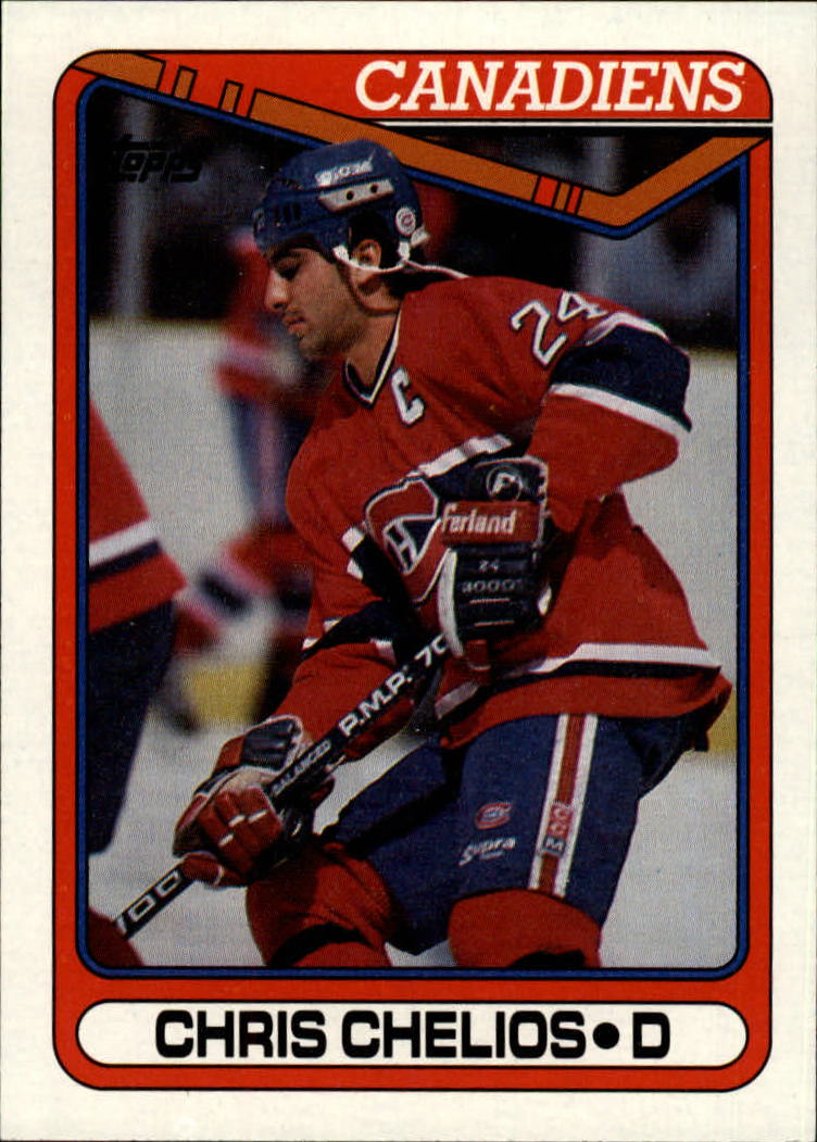 1990-91 Pro Set Chris Chelios Montreal Canadiens #368 NHL Hockey Sports  Card