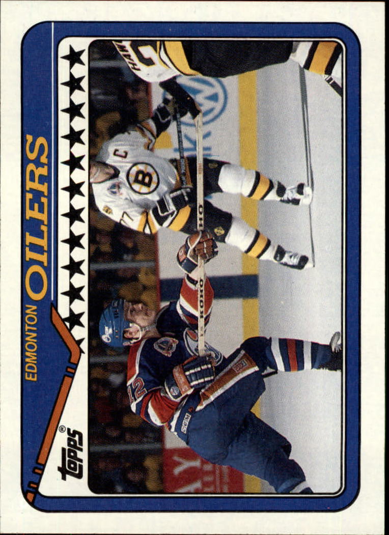 1990-91 Topps #251 Oilers Team/Adam Graves