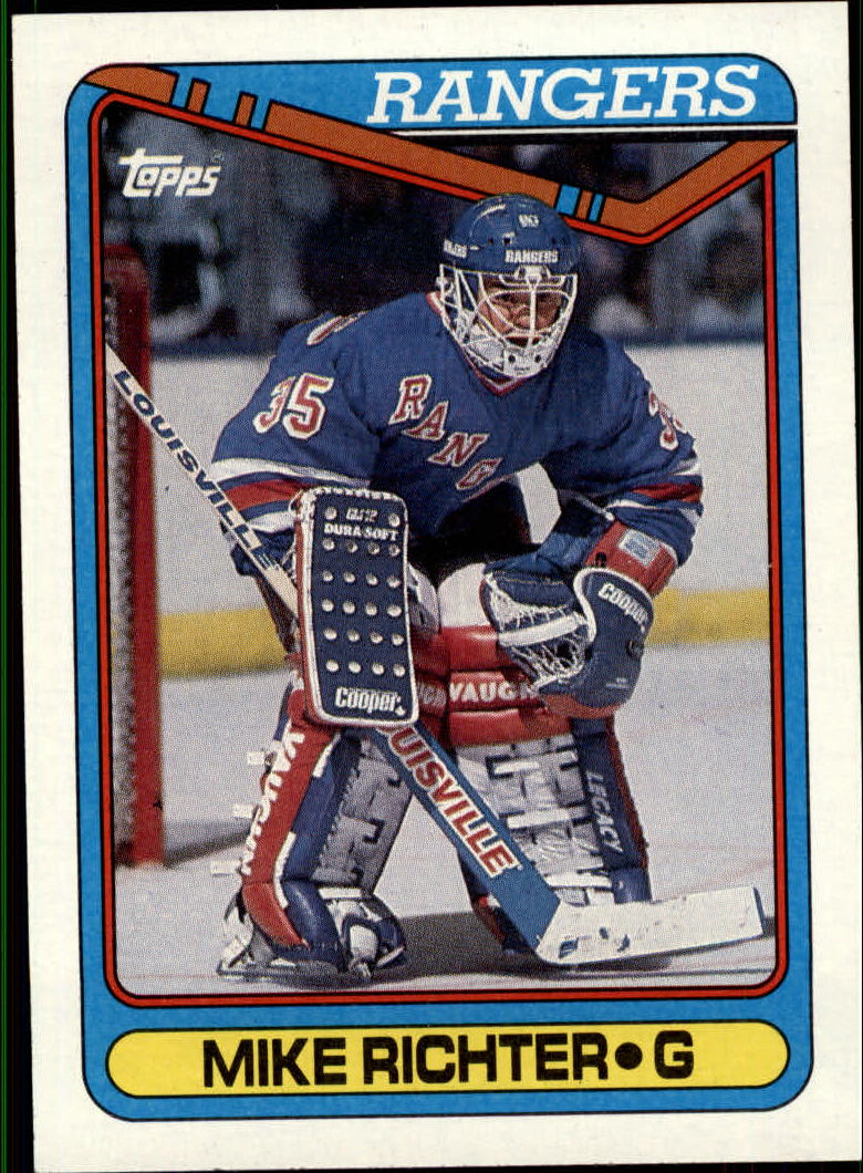 1990-91 Topps #330 Mike Richter RC