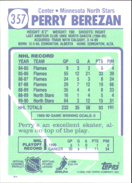B2555- 1990-91 Topps Tiffany Hk #S 251-396 + Einsätze -du Pick- 15 + Kostenlose - Bild 157 von 256