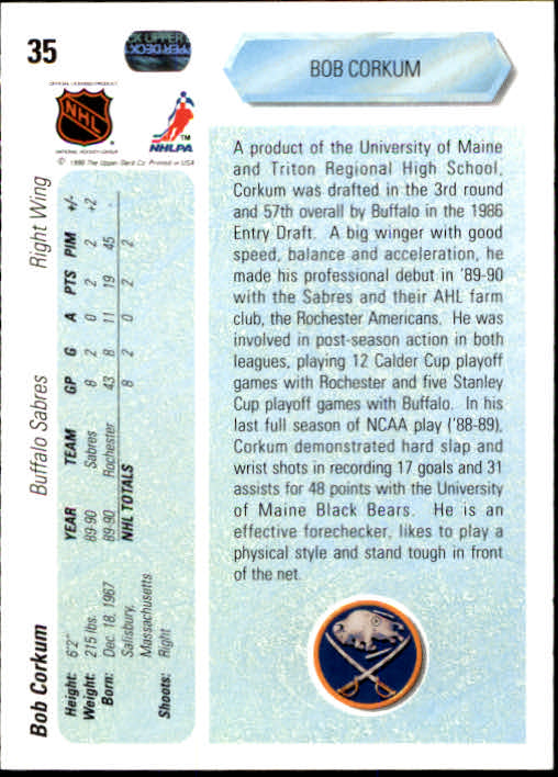 B5862- 1990-91 Upper Deck Hockey #s 1-200 +Rookies -You Pick- 15+ FREE US SHIP - Picture 70 of 392