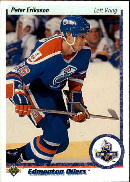 1990-91 Upper Deck #145 Peter Eriksson RC UER/(Photo actually/Tommy Lehmann