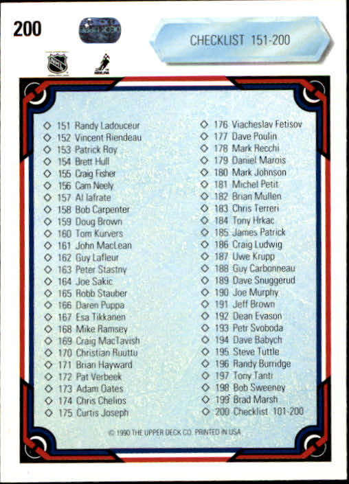 B5862- 1990-91 Upper Deck Hockey #s 1-200 +Rookies -You Pick- 15+ FREE US SHIP - Picture 392 of 392