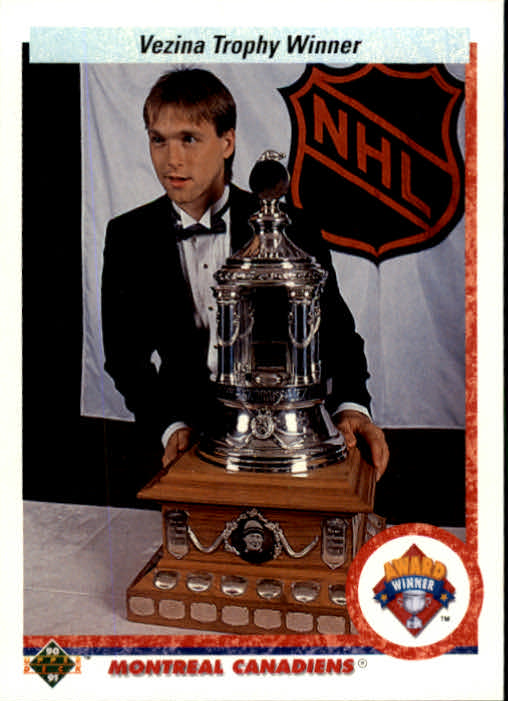 1990-91 Upper Deck #207 Vezina Trophy/Patrick Roy