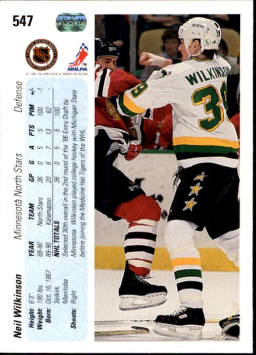 B5862- 1990-91 Upper Deck Hockey 401-550 +Rookies -You Pick- 15+ FREE US SHIP - Picture 273 of 279