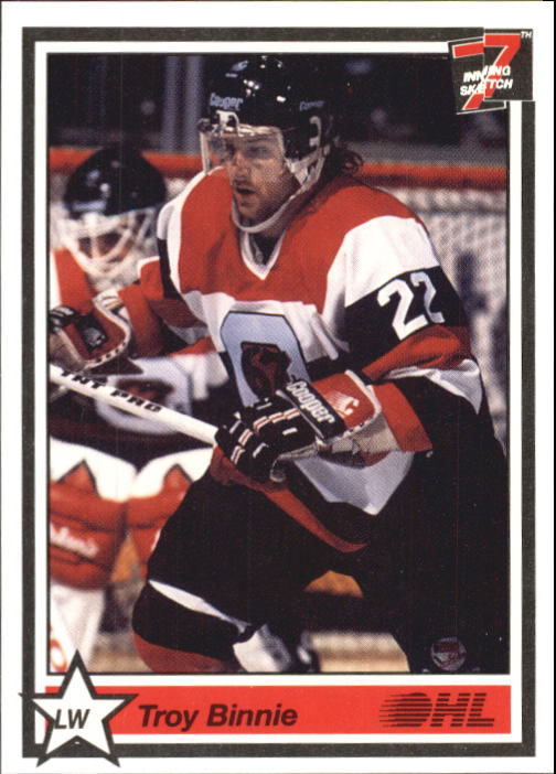 1990-91 7th Inning Sketch OHL #77 Troy Binnie