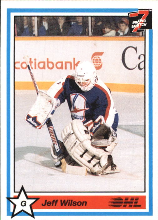 1990-91 7th Inning Sketch OHL #196 Jeff Wilson