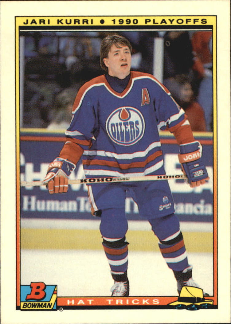 1990-91 Bowman Hat Tricks #19 Jari Kurri - NM-MT